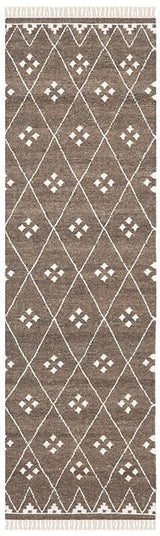 Safavieh Natural Kilim Nkm316A Brown / Ivory Rugs.