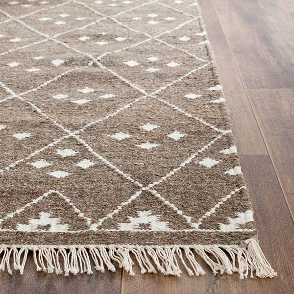 Safavieh Natural Kilim Nkm316A Brown / Ivory Rugs.