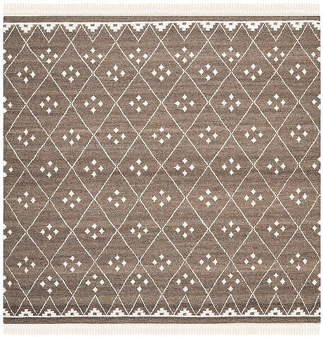 Safavieh Natural Kilim Nkm316A Brown / Ivory Rugs.