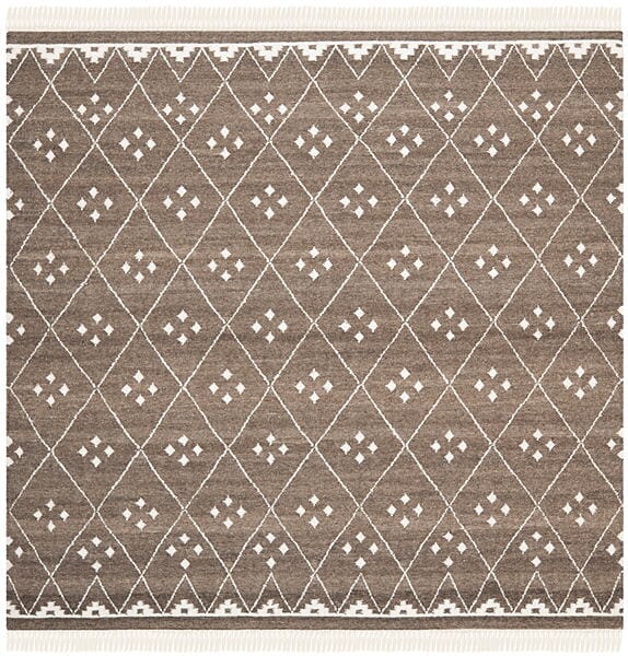 Safavieh Natural Kilim Nkm316A Brown / Ivory Rugs.