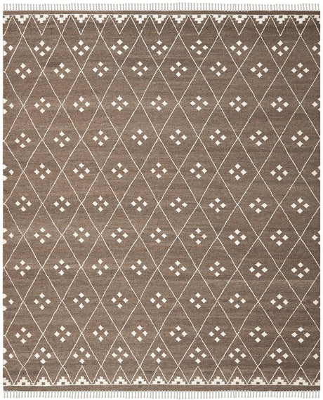 Safavieh Natural Kilim Nkm316A Brown / Ivory Rugs.