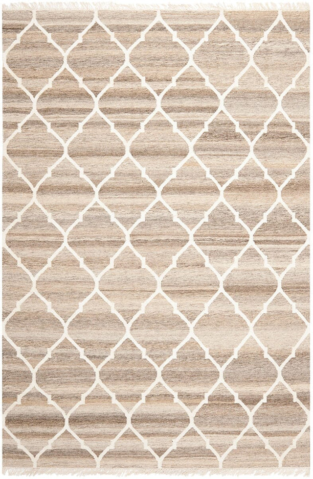 Safavieh Natural Kilim Nkm317A Light Grey / Ivory Rugs.