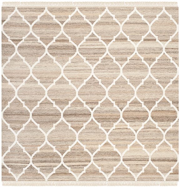 Safavieh Natural Kilim Nkm317A Light Grey / Ivory Rugs.