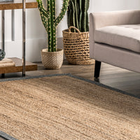 Nuloom Lina Border Nli3509A Natural Area Rug