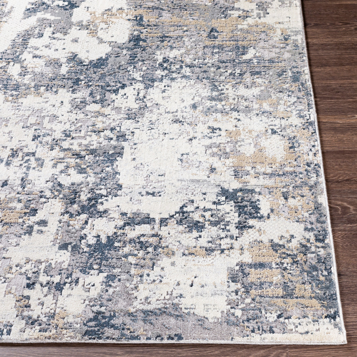 Surya Norland Nld-2304 Light Gray, Charcoal, Navy, Butter Rugs.
