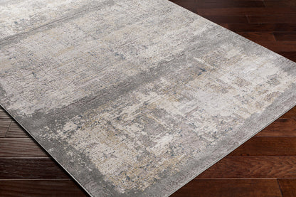 Surya Norland Nld-2308 Light Gray, Charcoal, Cream, Khaki Area Rug