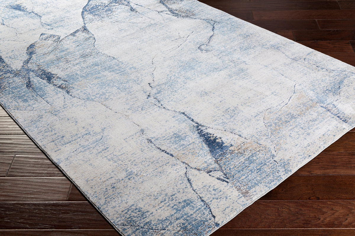 Surya Norland Nld-2309 Light Gray, Charcoal, Butter, Denim Rugs.