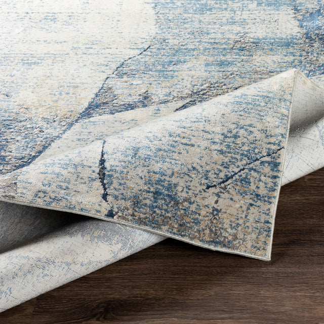 Surya Norland Nld-2309 Light Gray, Charcoal, Butter, Denim Rugs.