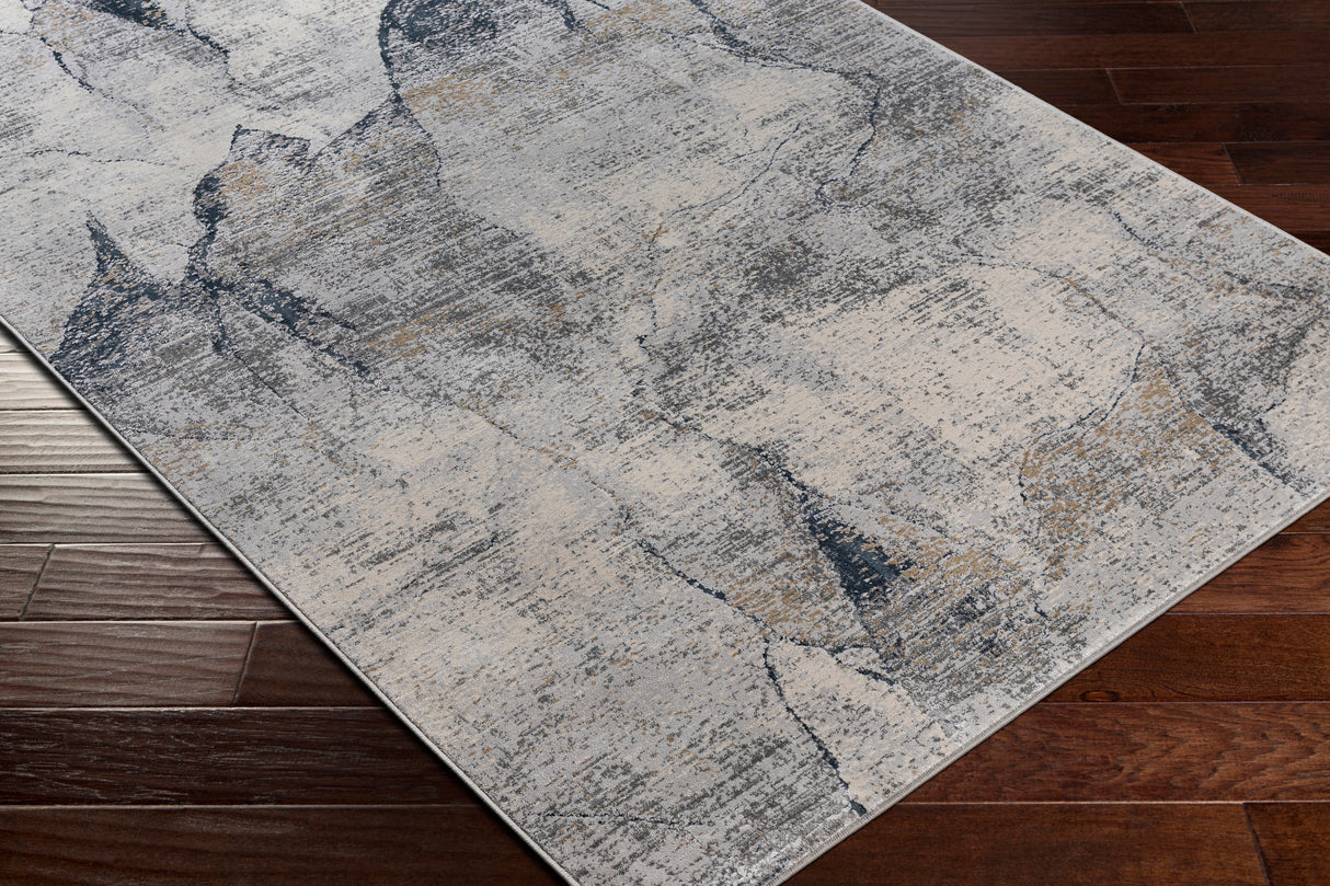Surya Norland Nld-2311 Light Gray, Charcoal, Khaki, Butter Rugs.