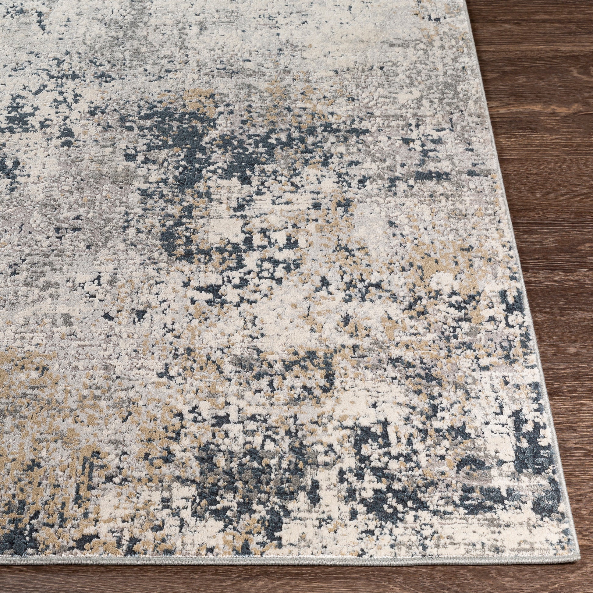 Surya Norland Nld-2312 Medium Gray, Charcoal, Denim, Beige Area Rug