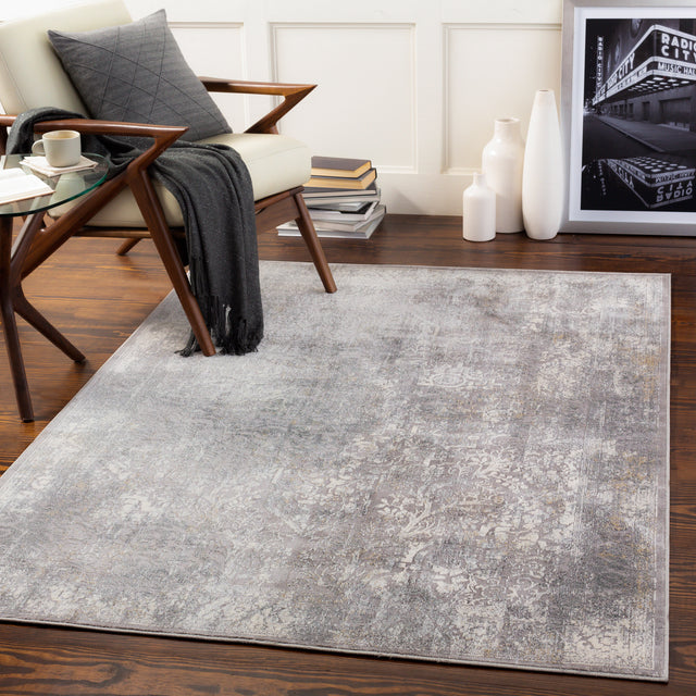 Surya Norland Nld-2313 Medium Gray, Cream, Khaki Rugs.