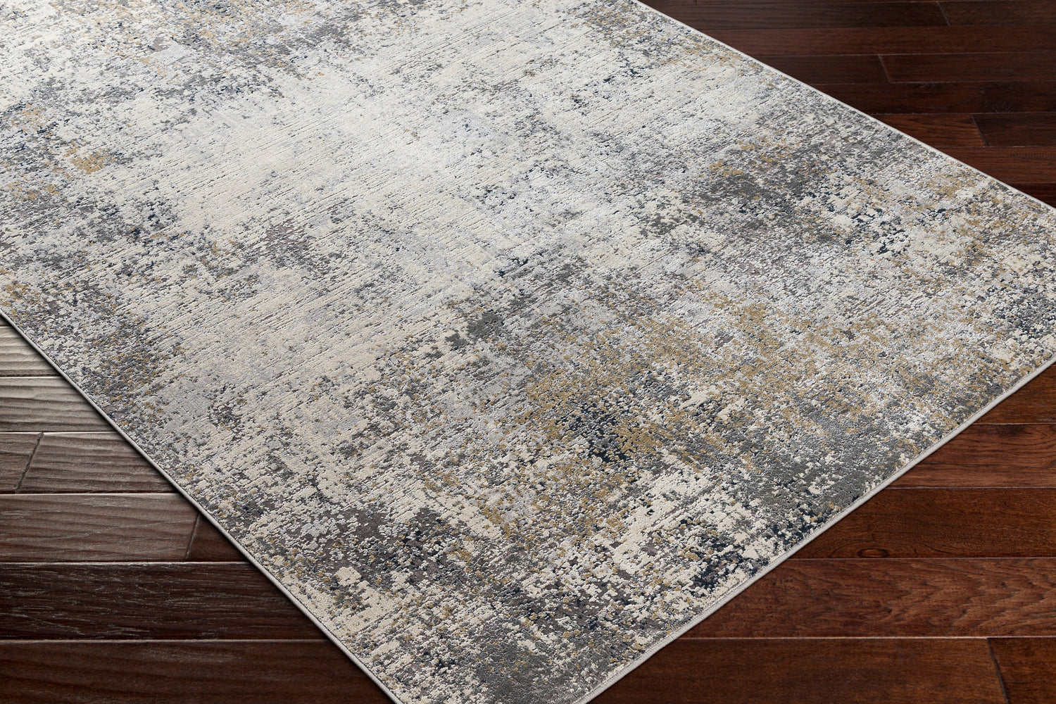 Surya Norland Nld-2314 Medium Gray, Charcoal, Cream, Beige Rugs.