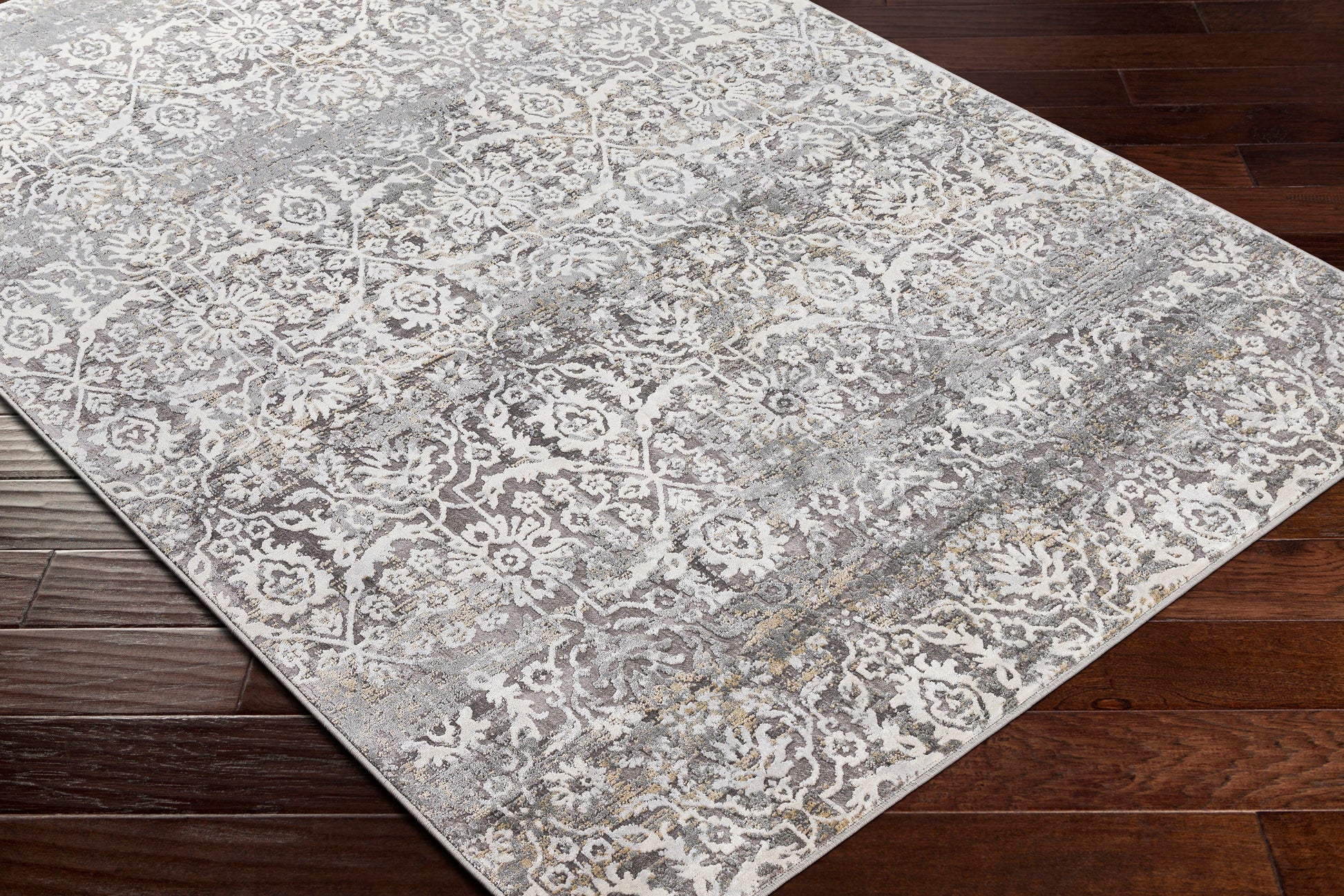 Surya Norland Nld-2315 Medium Gray, Cream, Beige, Khaki Area Rug