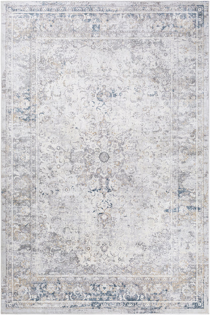 Surya Norland Nld-2317 Medium Gray, Charcoal, Cream, Khaki Area Rug