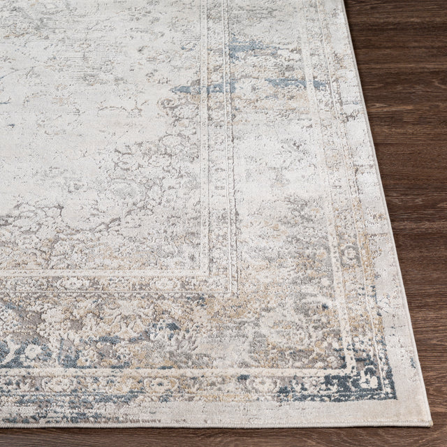 Surya Norland Nld-2317 Medium Gray, Charcoal, Cream, Khaki Rugs.