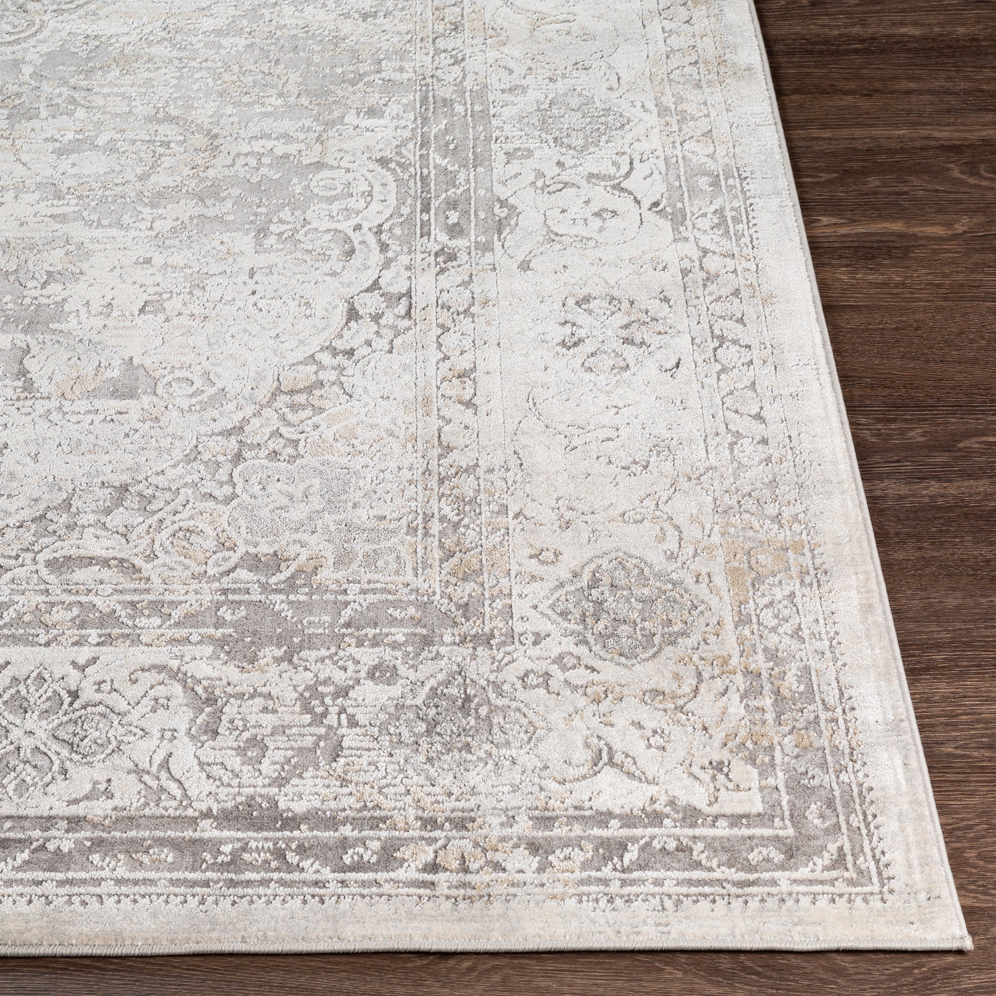 Surya Norland Nld-2318 Medium Gray, Cream, Khaki Area Rug