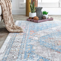 Nuloom Vintage Esme Nvi2320A Blue Area Rug