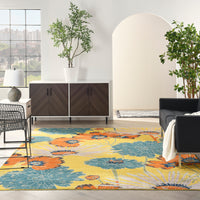 Nourison Allur Alr06 Yellow Multicolor Area Rug