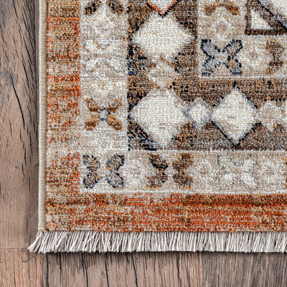 Nuloom Vanesa Distressedcbordered Nva1534A Rust Area Rug