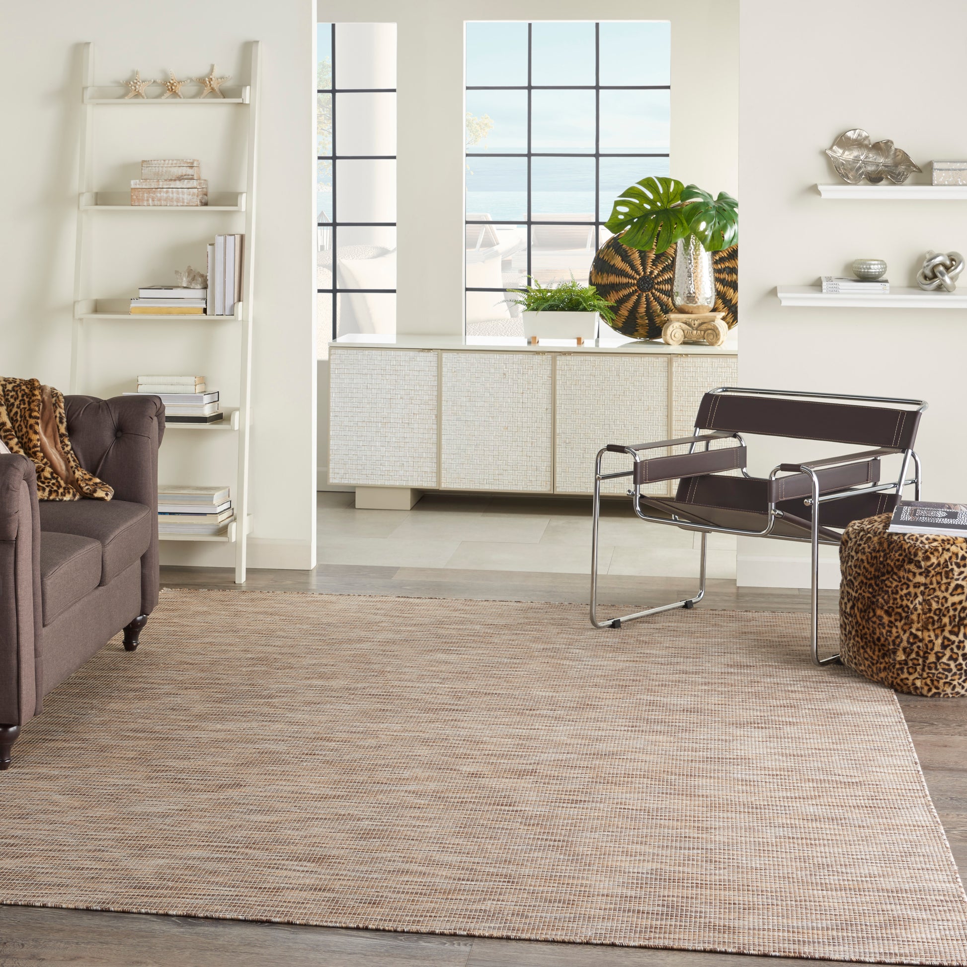 Nourison Positano Pos01 Beige Area Rug