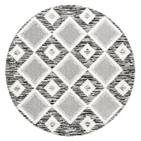 Nuloom Journey Checkered Tiles Njo2322A Gray Area Rug