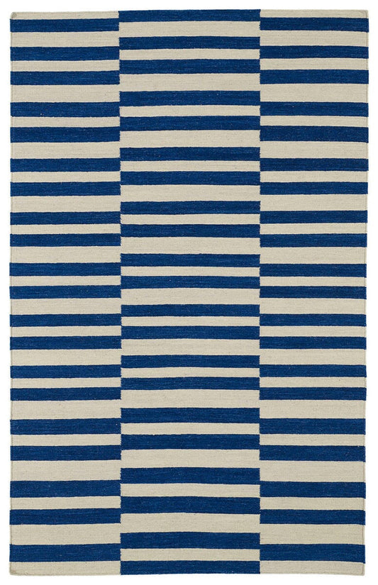 Kaleen Nomad Nom01 Navy (22) Striped Area Rug