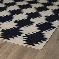 Kaleen Nomad Nom02 Black (02) Damask Area Rug