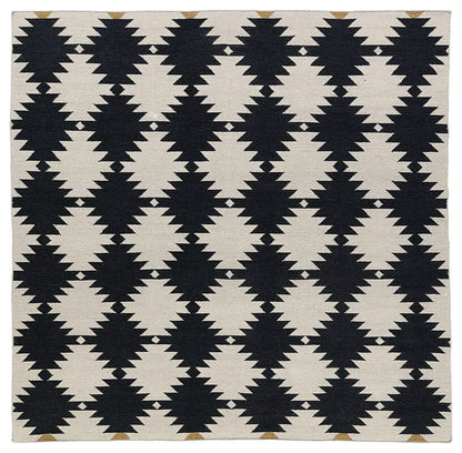 Kaleen Nomad Nom02 Black (02) Damask Area Rug