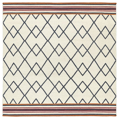 Kaleen Nomad Nom03 Ivory (01) Geometric Area Rug