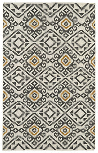 Kaleen Nomad Nom05 Charcoal (38) Southwestern Area Rug