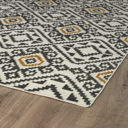 Kaleen Nomad Nom05 Charcoal (38) Southwestern Area Rug