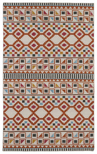 Kaleen Nomad Nom08 Paprika (53) Southwestern Area Rug