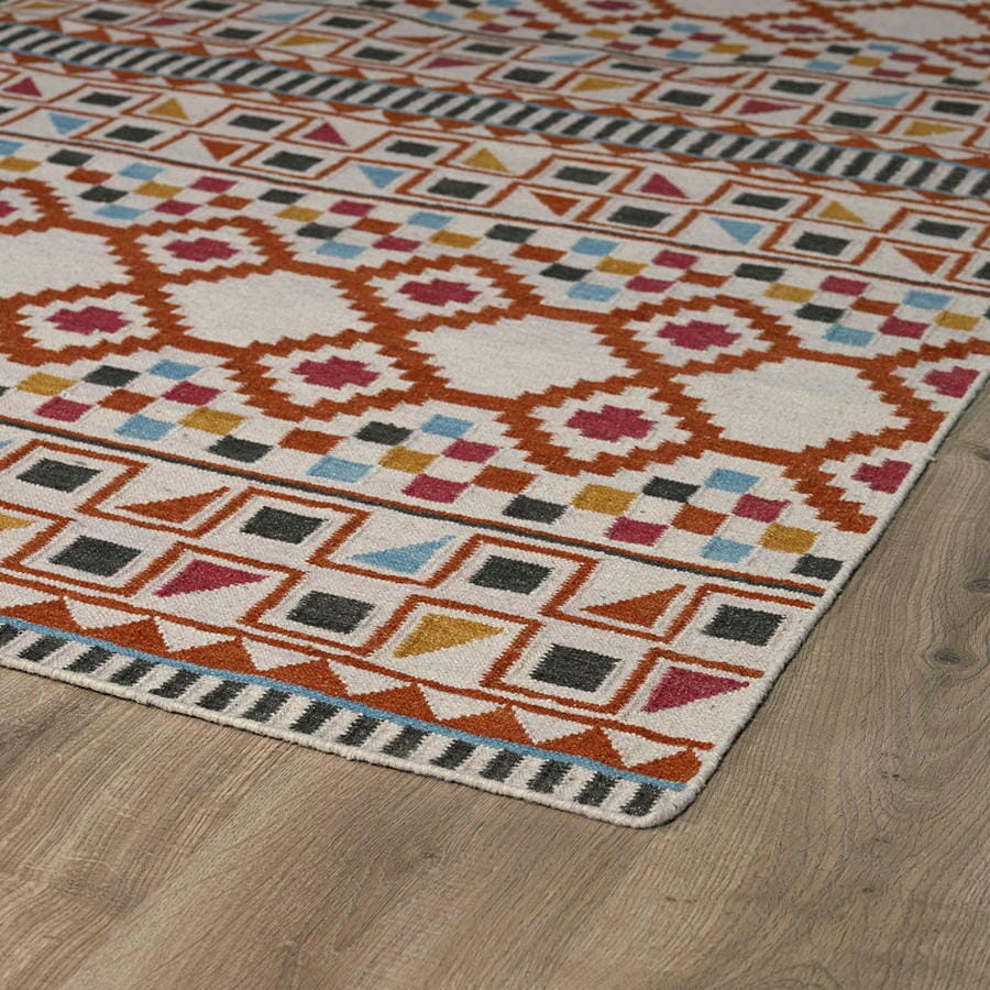 Kaleen Nomad Nom08 Paprika (53) Southwestern Area Rug