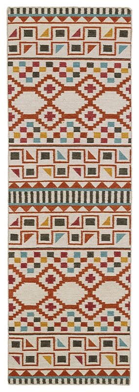 Kaleen Nomad Nom08 Paprika (53) Southwestern Area Rug