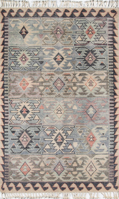 Momeni Nomad Nom-1 Blue Moroccan Area Rug