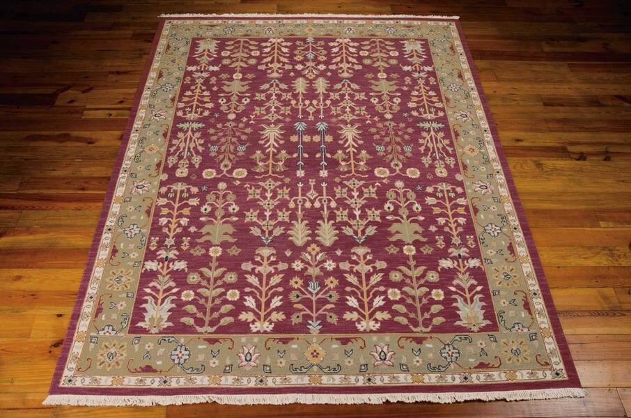 Nourison Nourmak Sk92 Burgundy Area Rug