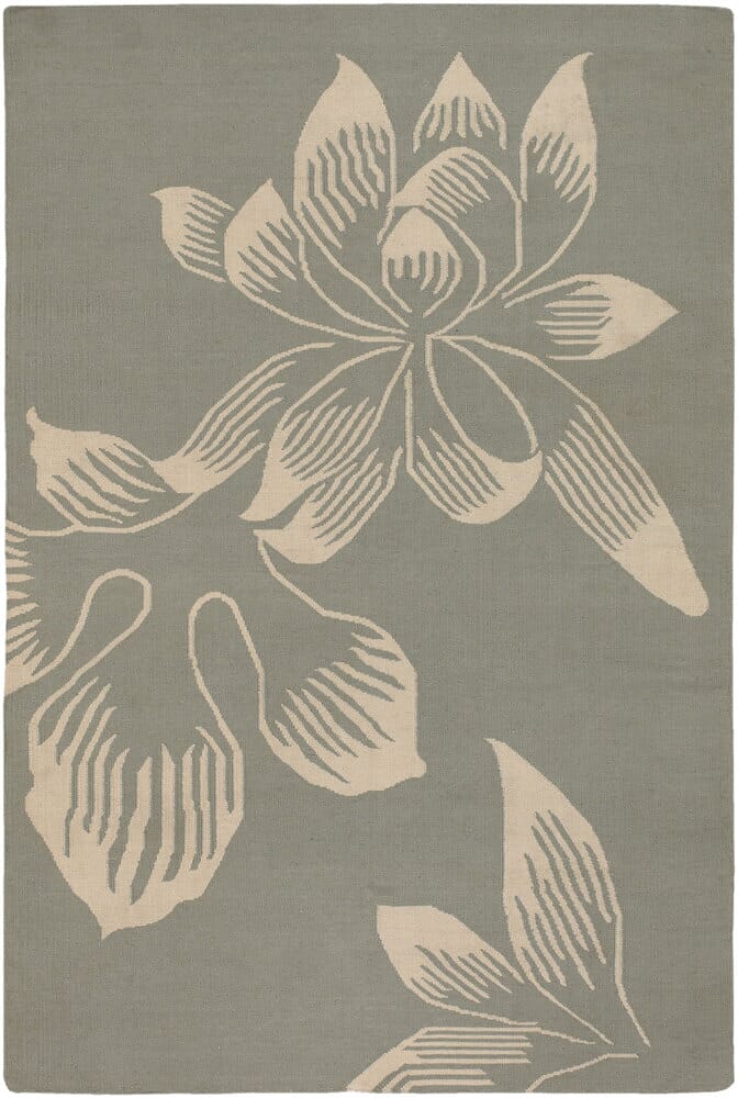 Chandra Nova Nov-3801 Grey / Cream Floral / Country Area Rug