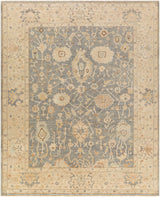 Surya Normandy Noy-8007 Teal, Medium Gray, Cream, Light Gray Rugs.