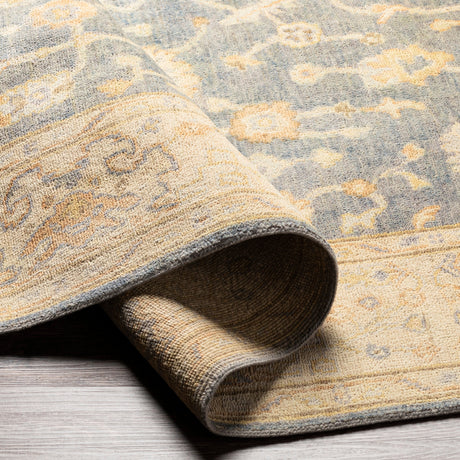 Surya Normandy Noy-8007 Teal, Medium Gray, Cream, Light Gray Rugs.