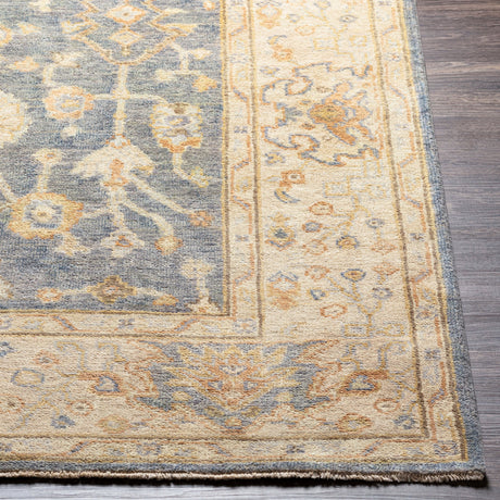 Surya Normandy Noy-8007 Teal, Medium Gray, Cream, Light Gray Rugs.