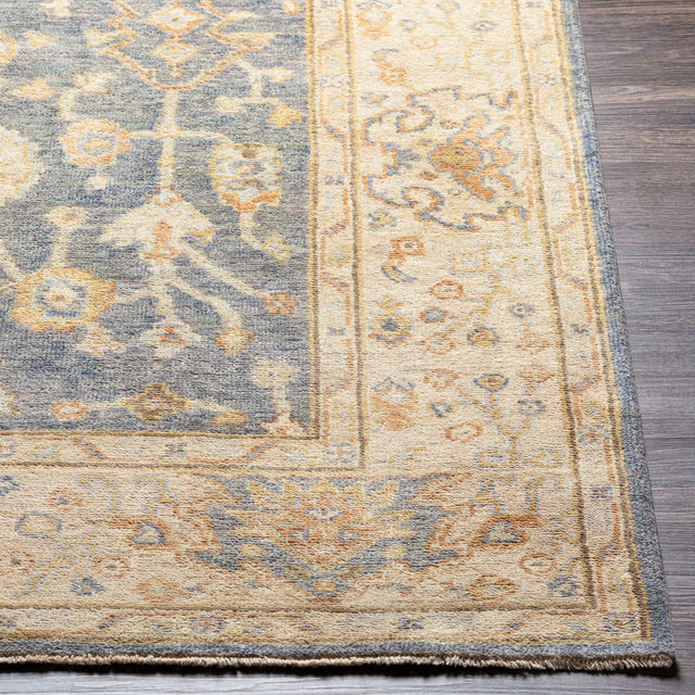 Surya Normandy Noy-8007 Teal, Medium Gray, Cream, Light Gray Rugs.