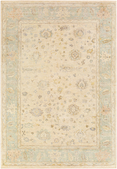 Surya Normandy Noy-8010 Seafoam, Cream, Dark Brown, Tan Rugs.