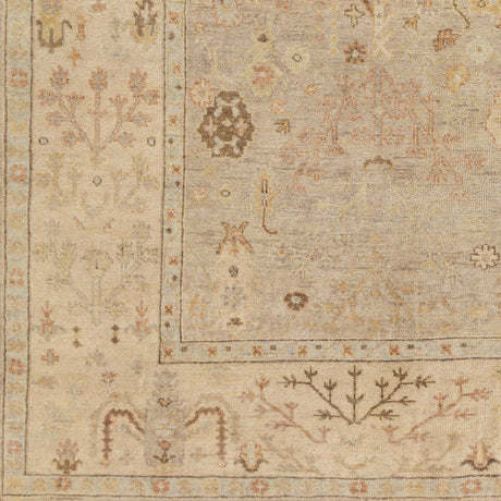 Surya Normandy Noy-8012 Taupe, Cream, Light Gray, Dark Brown Rugs.