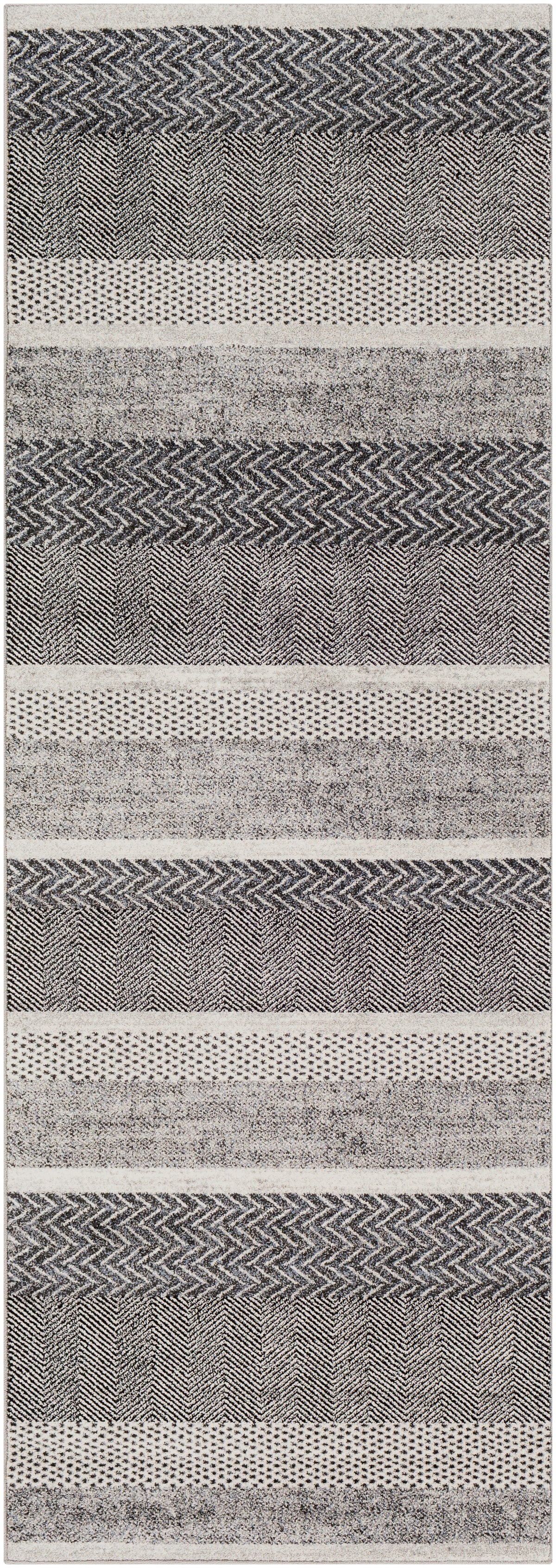 Surya Nepali Npi-2303 Black, Gray Rug.