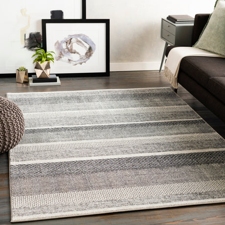 Surya Nepali Npi-2303 Black, Gray Rug.