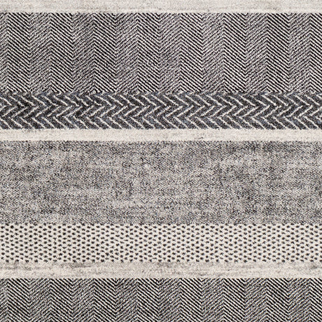 Surya Nepali Npi-2303 Black, Gray Rug.