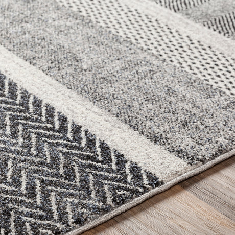 Surya Nepali Npi-2303 Black, Gray Rug.
