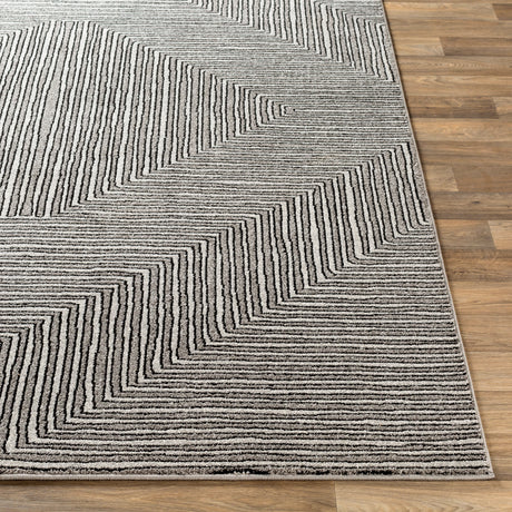 Surya Nepali Npi-2316 Black, Gray Rug.