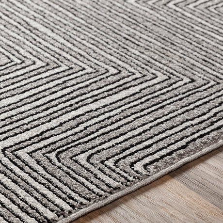 Surya Nepali Npi-2316 Black, Gray Rug.