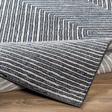 Surya Nepali Npi-2317 Medium Gray, Cream, Black Rugs.